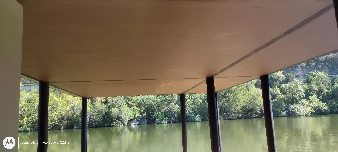 Approved ATX Lakescapes photograph of dock and boathouse work (F03).