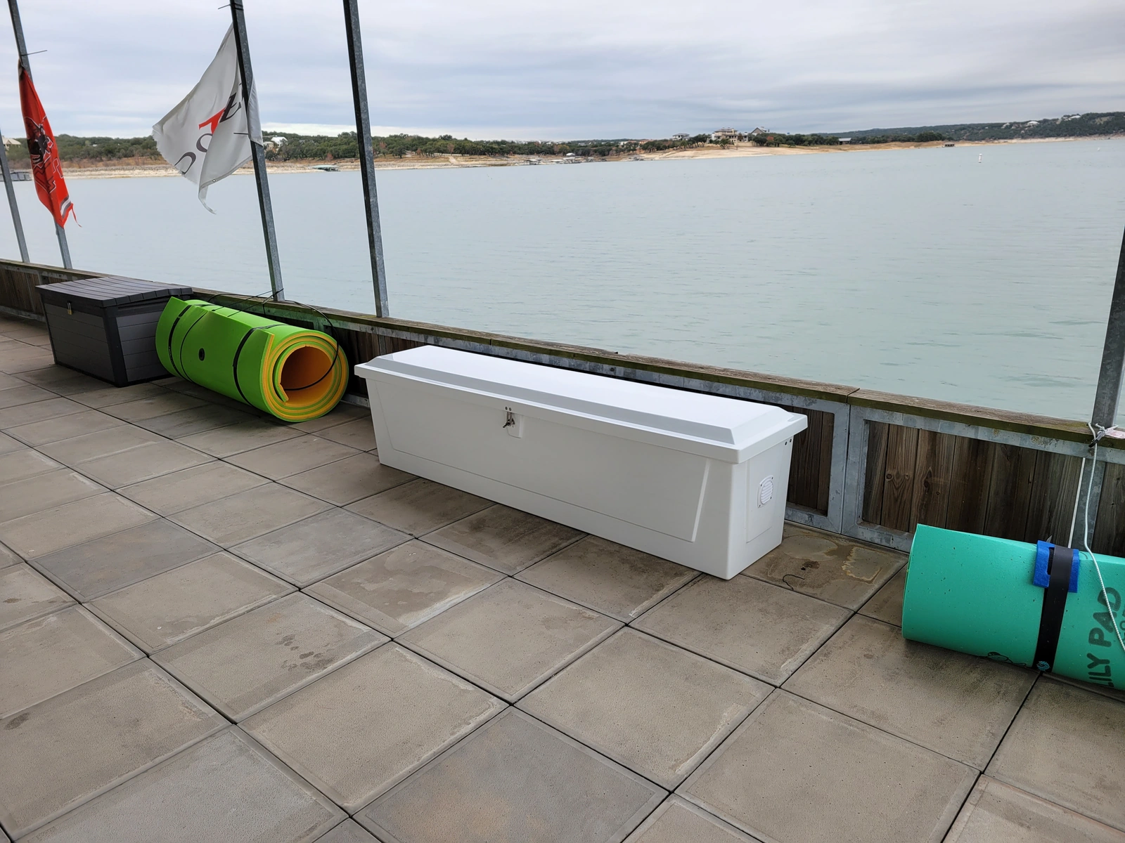 Approved ATX Lakescapes photograph of dock access and stair work (F17).